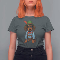 Oktoberfest Dachshund Cute Wiener Dog German Festival T Shirt For Women - Wonder Print Shop