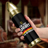 Funny I Am Not Angry I Am German Bullet Tumbler Germany Flag German American - Wonder Print Shop