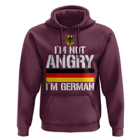 Funny I Am Not Angry I Am German Hoodie Germany Flag German American - Wonder Print Shop