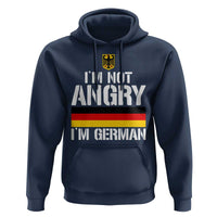 Funny I Am Not Angry I Am German Hoodie Germany Flag German American - Wonder Print Shop