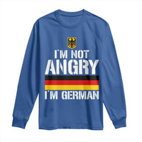 Funny I Am Not Angry I Am German Long Sleeve Shirt Germany Flag German American - Wonder Print Shop