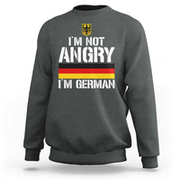 Funny I Am Not Angry I Am German Sweatshirt Germany Flag German American - Wonder Print Shop