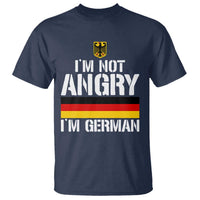 Funny I Am Not Angry I Am German T Shirt Germany Flag German American - Wonder Print Shop