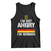 Funny I Am Not Angry I Am German Tank Top Germany Flag German American - Wonder Print Shop