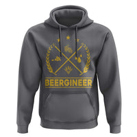 Funny Beergineer Hoodie Homebrew Craft Beer Drinking Lover - Wonder Print Shop