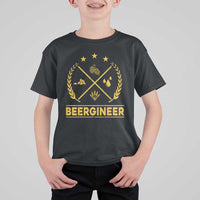 Funny Beergineer T Shirt For Kid Homebrew Craft Beer Drinking Lover - Wonder Print Shop