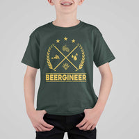 Funny Beergineer T Shirt For Kid Homebrew Craft Beer Drinking Lover - Wonder Print Shop