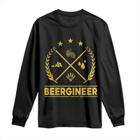 Funny Beergineer Long Sleeve Shirt Homebrew Craft Beer Drinking Lover - Wonder Print Shop