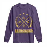 Funny Beergineer Long Sleeve Shirt Homebrew Craft Beer Drinking Lover - Wonder Print Shop