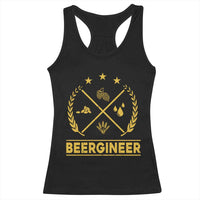 Funny Beergineer Racerback Tank Top Homebrew Craft Beer Drinking Lover - Wonder Print Shop