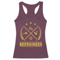 Funny Beergineer Racerback Tank Top Homebrew Craft Beer Drinking Lover - Wonder Print Shop