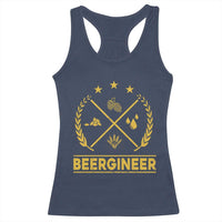 Funny Beergineer Racerback Tank Top Homebrew Craft Beer Drinking Lover - Wonder Print Shop
