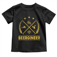 Funny Beergineer Toddler T Shirt Homebrew Craft Beer Drinking Lover - Wonder Print Shop