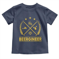 Funny Beergineer Toddler T Shirt Homebrew Craft Beer Drinking Lover - Wonder Print Shop