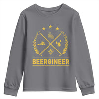 Funny Beergineer Youth Sweatshirt Homebrew Craft Beer Drinking Lover - Wonder Print Shop