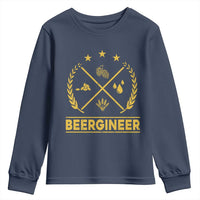 Funny Beergineer Youth Sweatshirt Homebrew Craft Beer Drinking Lover - Wonder Print Shop
