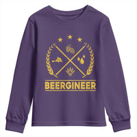 Funny Beergineer Youth Sweatshirt Homebrew Craft Beer Drinking Lover - Wonder Print Shop