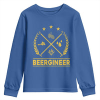 Funny Beergineer Youth Sweatshirt Homebrew Craft Beer Drinking Lover - Wonder Print Shop