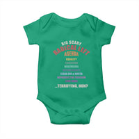 Big Scary Radical Left Agenda Baby Onesie Funny Social Justice Activist