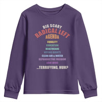 Big Scary Radical Left Agenda Youth Sweatshirt Funny Social Justice Activist