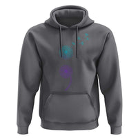 Semicolon Suicide Prevention Awareness Dandelion Graphic Hoodie