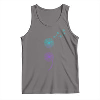 Semicolon Suicide Prevention Awareness Dandelion Graphic Tank Top