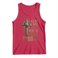 All My Role Model Went To Prison Funny Christian Tank Top Jesus Paul Joseph Daniel Peter John Bible Gospel