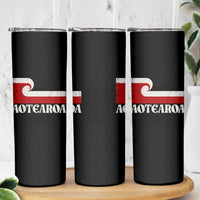 Aotearoa New Zealand Vintage Maori Flag Tino Rangatiratanga Skinny Tumbler