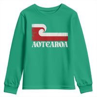 Aotearoa New Zealand Vintage Maori Flag Tino Rangatiratanga Youth Sweatshirt