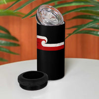 Maori Flag Tino Rangatiratanga 4 in 1 Can Cooler Tumbler Polynesian Heritage New Zealand Pride