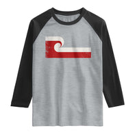 Maori Flag Tino Rangatiratanga Raglan Shirt Polynesian Heritage New Zealand Pride