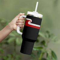 Maori Flag Tino Rangatiratanga Tumbler With Handle Polynesian Heritage New Zealand Pride
