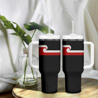 Maori Flag Tino Rangatiratanga Tumbler With Handle Polynesian Heritage New Zealand Pride