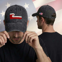 Maori Flag Tino Rangatiratanga Washed Cotton Baseball Cap Polynesian Heritage New Zealand Pride