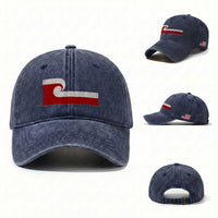 Maori Flag Tino Rangatiratanga Washed Cotton Baseball Cap Polynesian Heritage New Zealand Pride