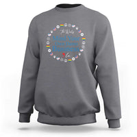 Harris Walz Supporter Sweatshirt Mind Your Own Damn Business American LGBT Flag Unity - Wonder Print Shop