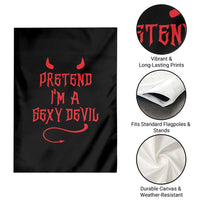 Halloween Party Garden Flag Pretend I'm A Sexy Devil Horn Tail - Wonder Print Shop