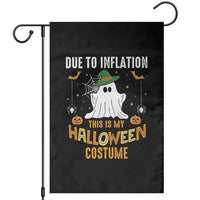Funny Halloween Garden Flag Due To Inflation This Is My Halloween Costume Cute Ghost - Wonder Print Shop