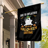 Funny Halloween Garden Flag Due To Inflation This Is My Halloween Costume Cute Ghost - Wonder Print Shop