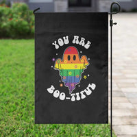 Halloween LGBT Garden Flag You Are Boo Tiful Beautiful Rainbow Ghost - Wonder Print Shop
