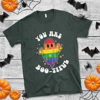 Halloween LGBT T Shirt You Are Boo Tiful Beautiful Rainbow Ghost - Wonder Print Shop