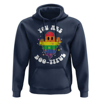 Halloween LGBT Hoodie You Are Boo Tiful Beautiful Rainbow Ghost
