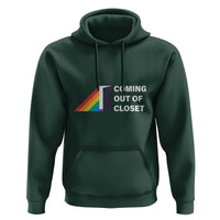 Come Out LGBT Hoodie Coming Out Of Closet Rainbow Door