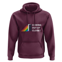 Come Out LGBT Hoodie Coming Out Of Closet Rainbow Door