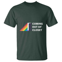Come Out LGBT T Shirt Coming Out Of Closet Rainbow Door - Wonder Print Shop