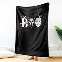Halloween Throw Blanket Boo Horror Murderer Masks Bat Spooky Season - Wonder Print Shop