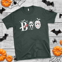 Halloween T Shirt Boo Horror Murderer Masks Bat Spooky Season - Wonder Print Shop