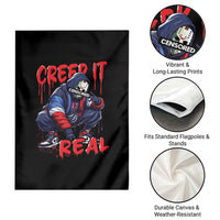 Halloween Garden Flag Creep It Real Horror Murderer Spooky Season - Wonder Print Shop