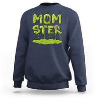 Funny Halloween Couple Sweatshirt Momster Monster Couple Matching - Wonder Print Shop