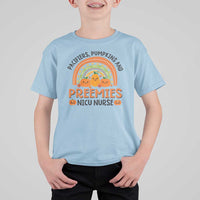 Halloween Nurse T Shirt For Kid Pacifiers Pumpkins And Preemies Baby Pumpkin Rainbow Fall Season - Wonder Print Shop